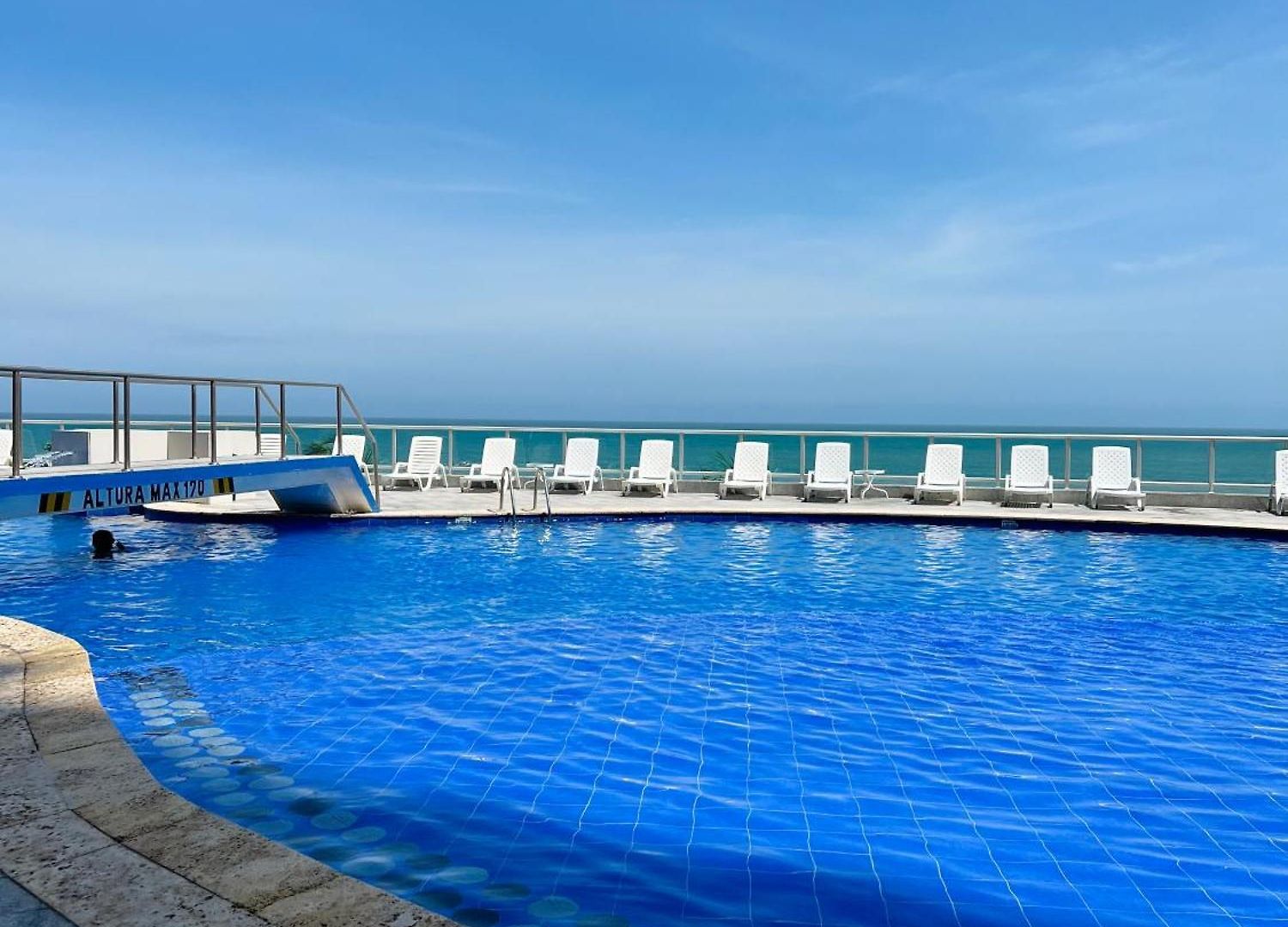 Espectacular Bocagrande, Frente Al Mar, Con Piscina Apartment